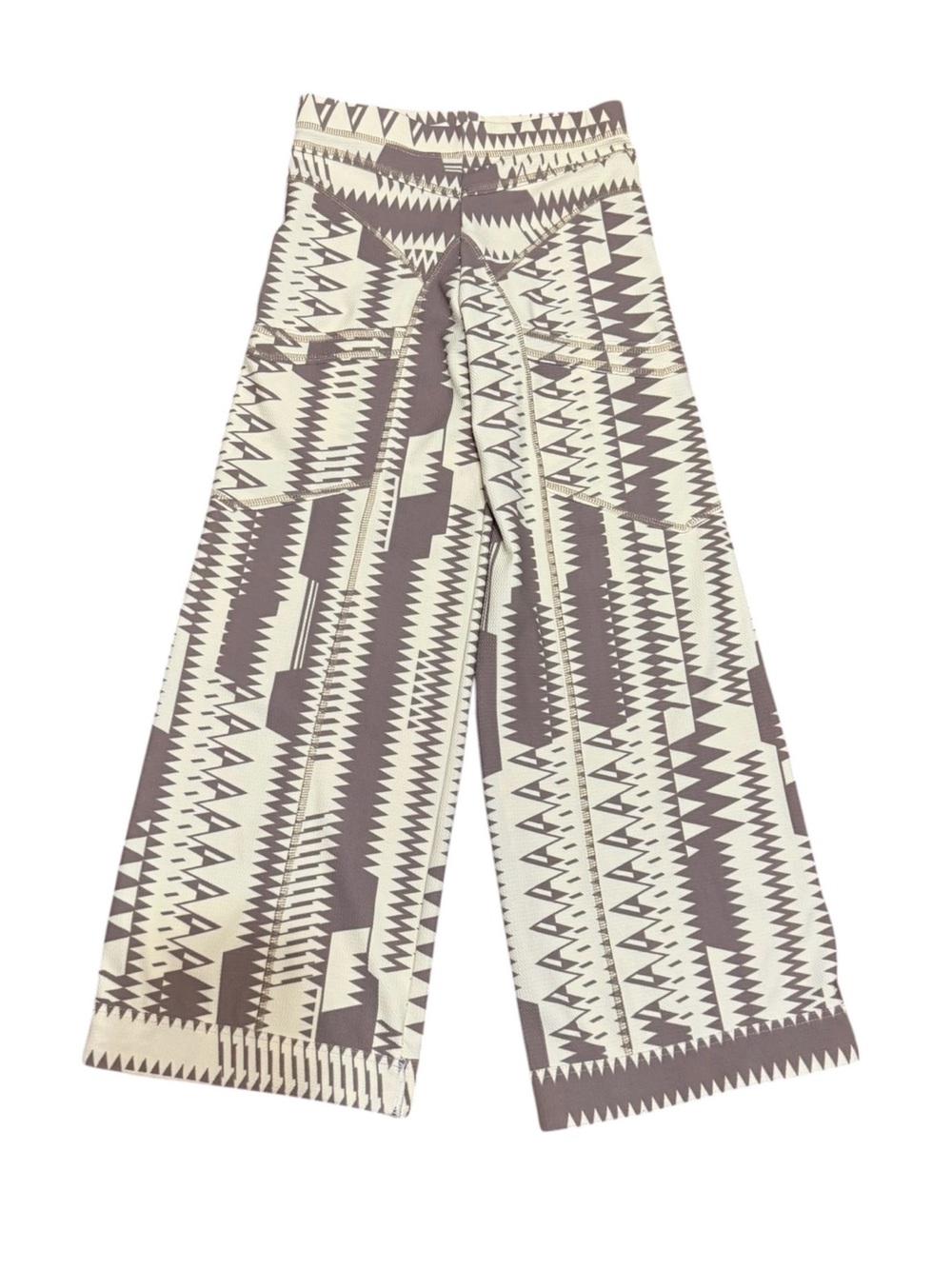 Autumn Teneyl wide leg pants with pockets Aztec print made in USA